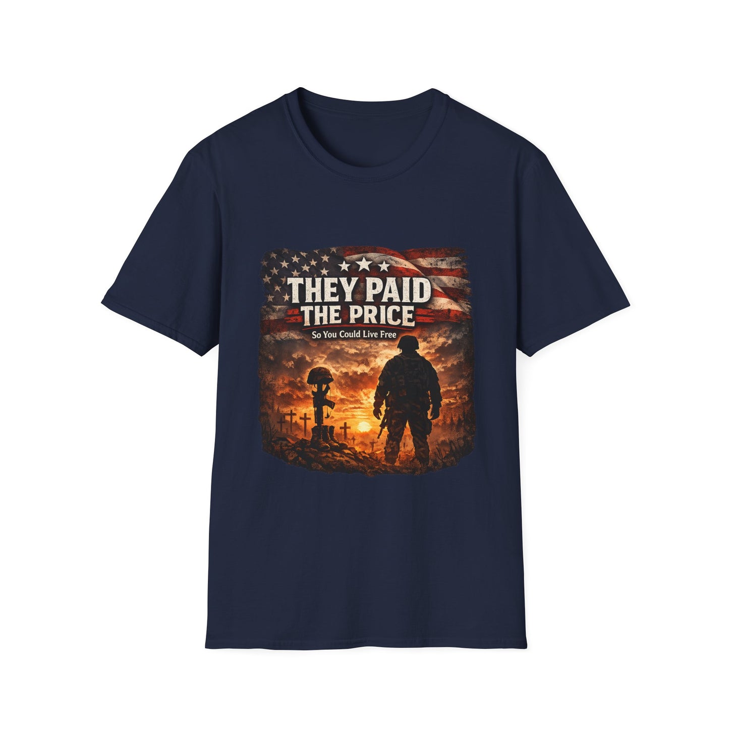 Veteran Tribute T-Shirt — "They Paid The Price" Memorial Tee
