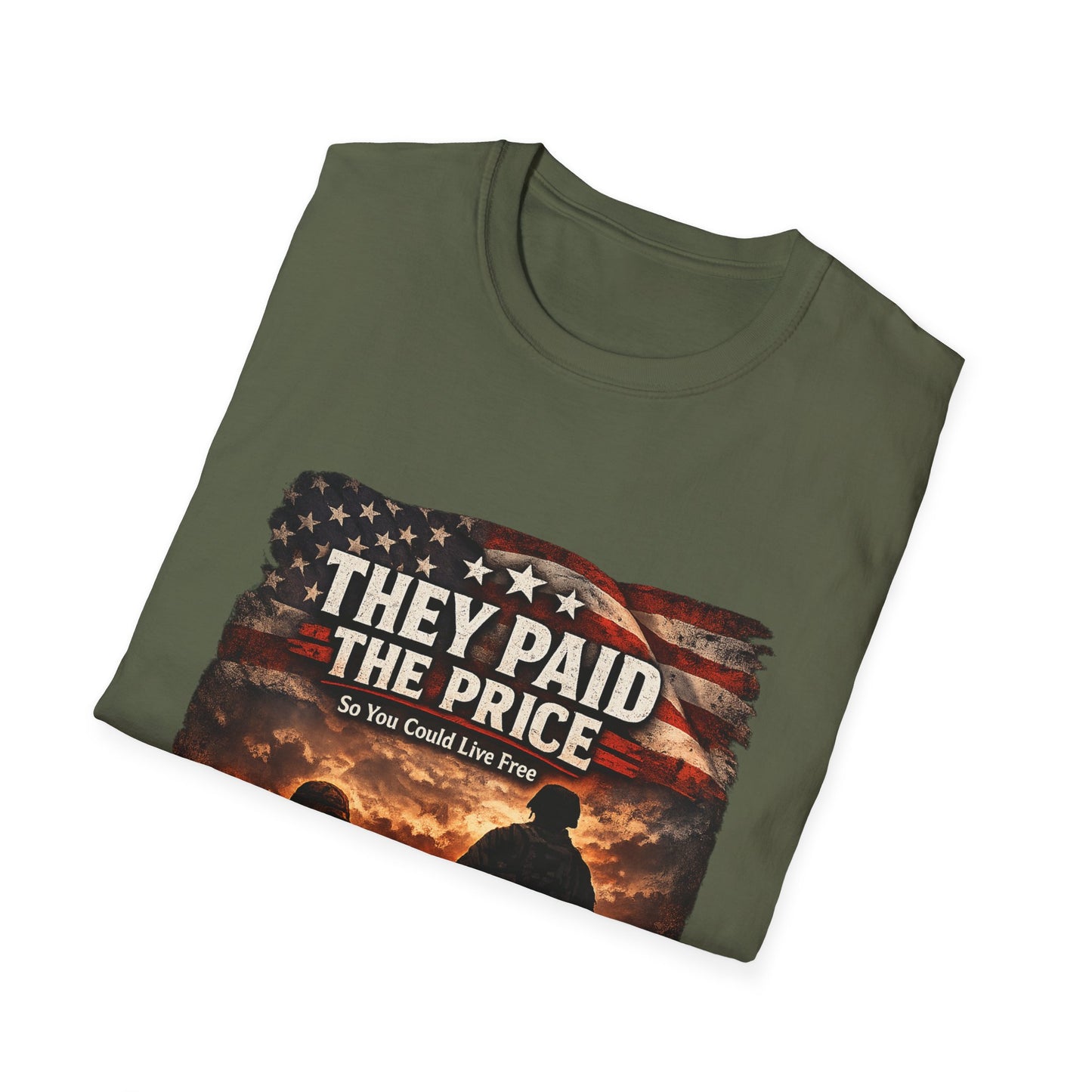 Veteran Tribute T-Shirt — "They Paid The Price" Memorial Tee