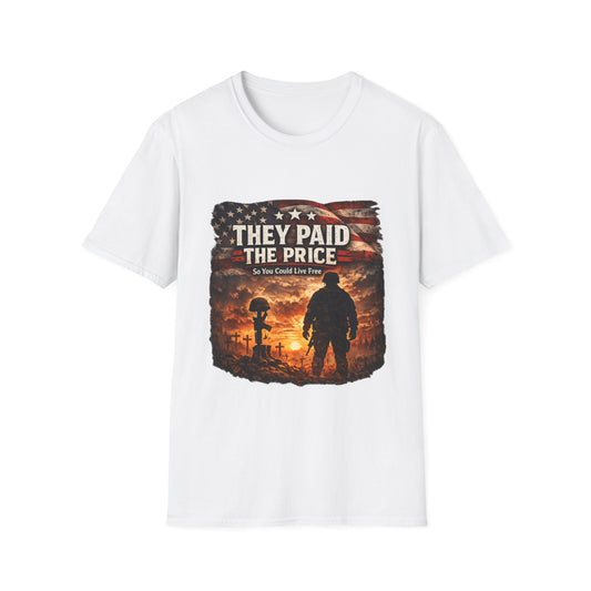 Veteran Tribute T-Shirt — "They Paid The Price" Memorial Tee