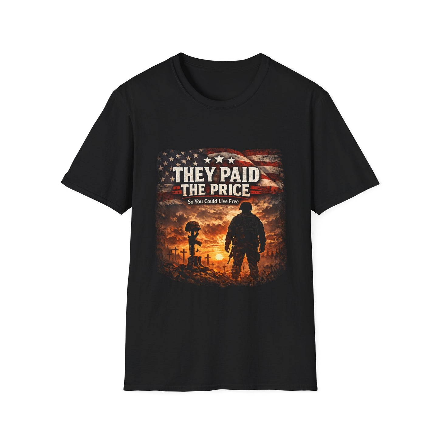 Veteran Tribute T-Shirt — "They Paid The Price" Memorial Tee