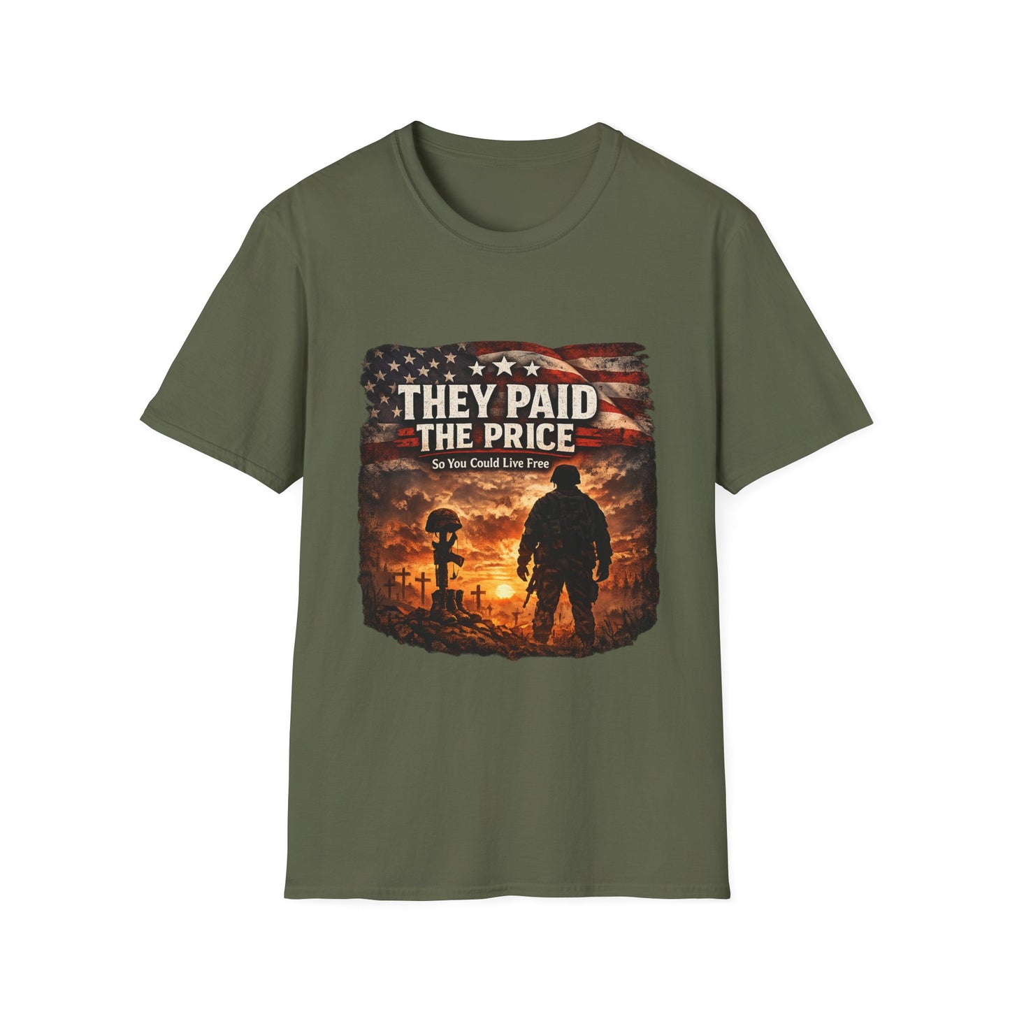 Veteran Tribute T-Shirt — "They Paid The Price" Memorial Tee